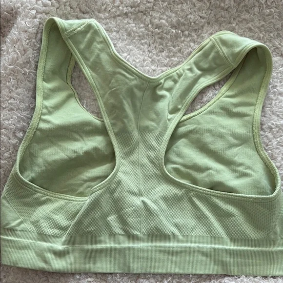 Champion Green Sports Bra with Racerback Design - Picture 3 of 4